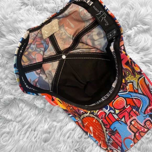 Robin Ruth Puerto Rico Multicolor Graphic Baseball Cap - Picture 3 of 3